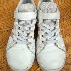 Adidas Superstar White and Light Gray Mesh Sneaker Interior Tag Detail US 2